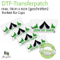 Preview: DTF-Transferpatch für Caps Druckbereich 14cm x 6cm (geschnitten)